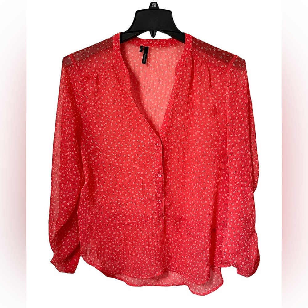 Maurice’s Red Sheer Top